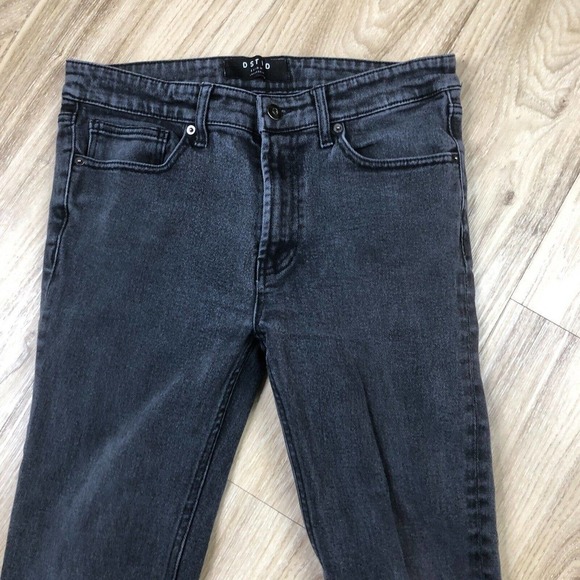 DSTLD Jeans Skinny Black Charcoal Wash Size 32x30 Denim Tapered - Picture 2 of 11